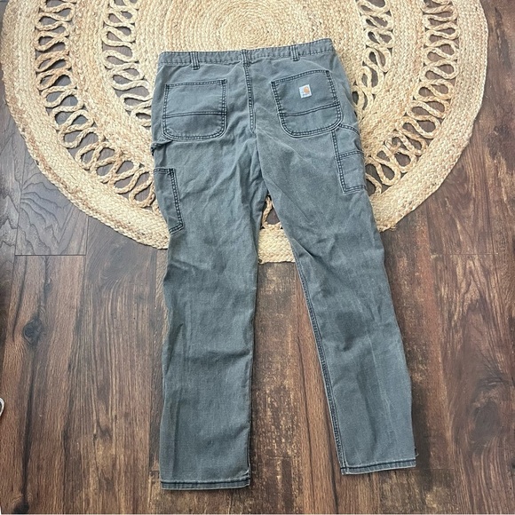 Carhartt grey Double Knee Slim Fit Pants 14 - Picture 2 of 5